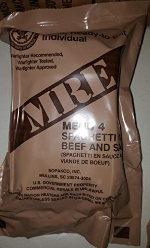 Genuine Military MRE Meals Ready to Eat (Spaghetti In Beef Sauce) A63491
