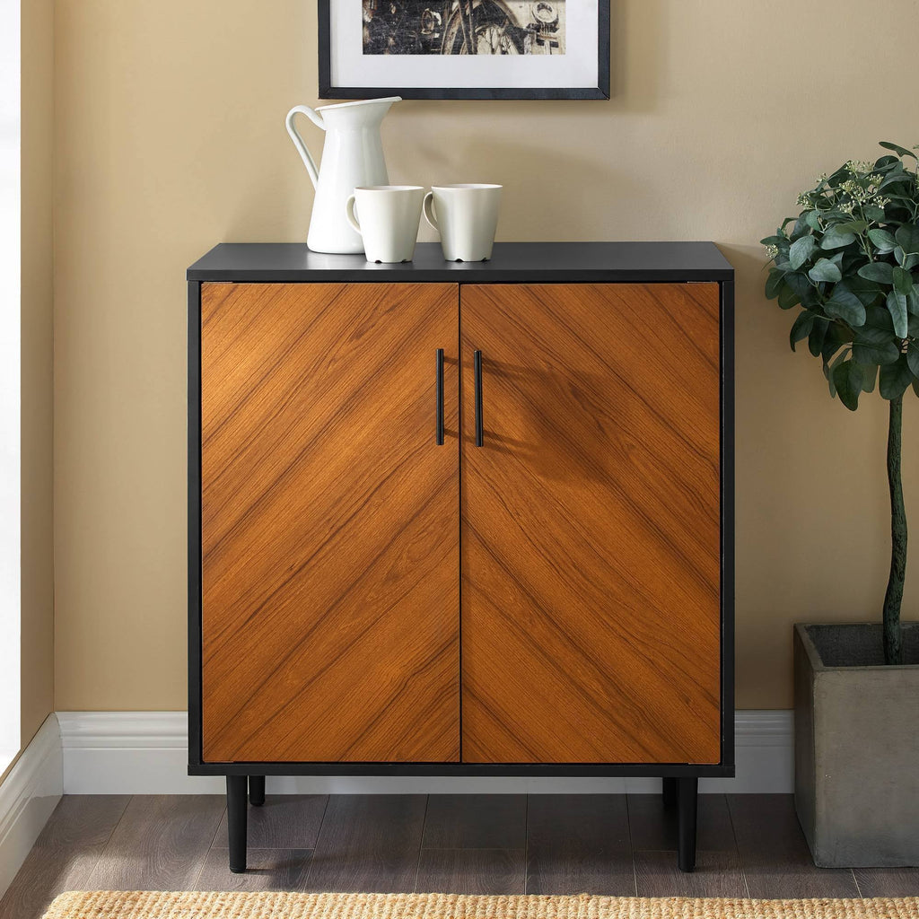Solid Black Accent Cabinet Q500