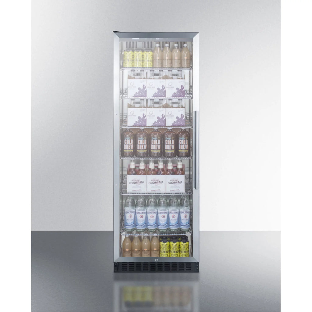 Black 24 in. Wide Beverage Center Refrigerator Y158