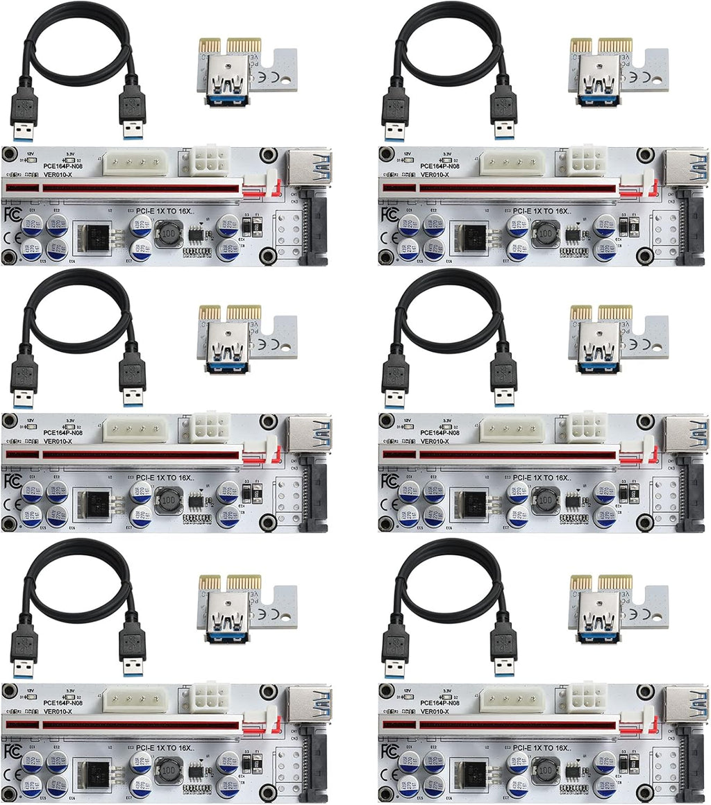 PCI-E 1X to 16X Riser Card with 24in USB 3.0 Extension Cable K268892
