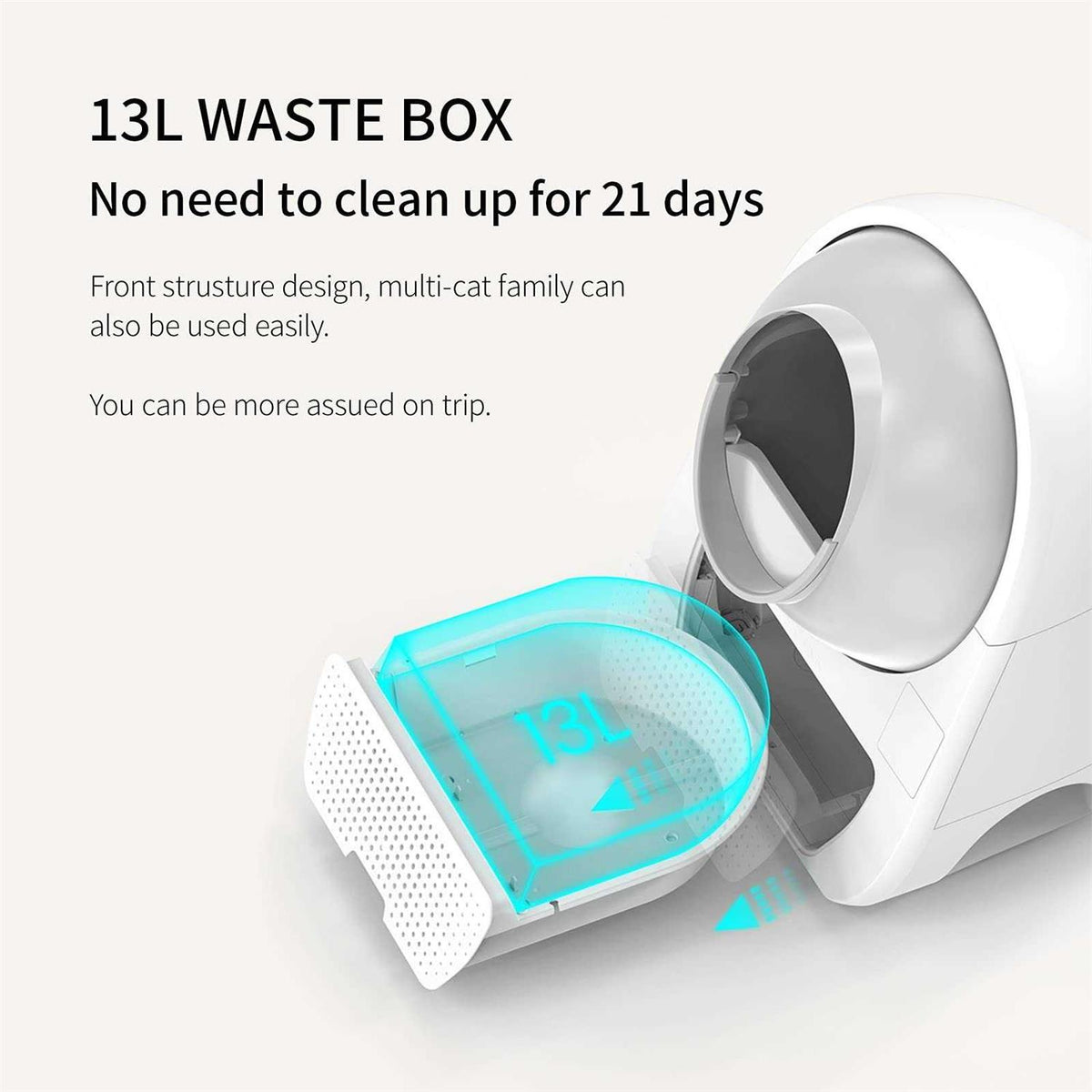 Self Cleaning Automatic Litter Box for Cats F949037