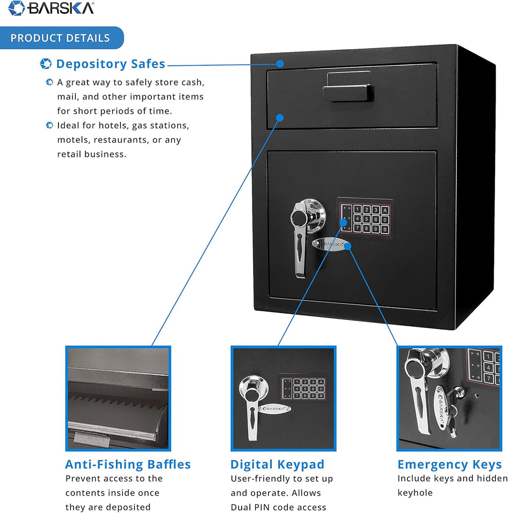 1.10 Cubic Ft Digital Keypad Drop Safe R9237