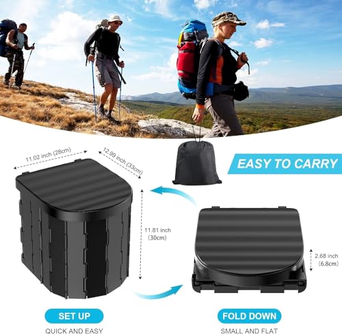 Black Portable Toilet K6786