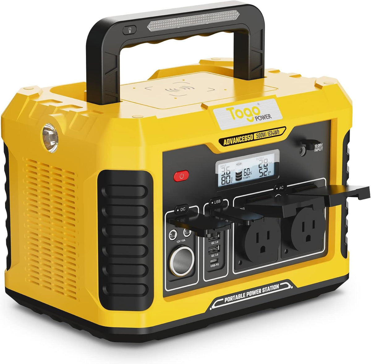 Portable Power Station with 2 AC Outlets V18011