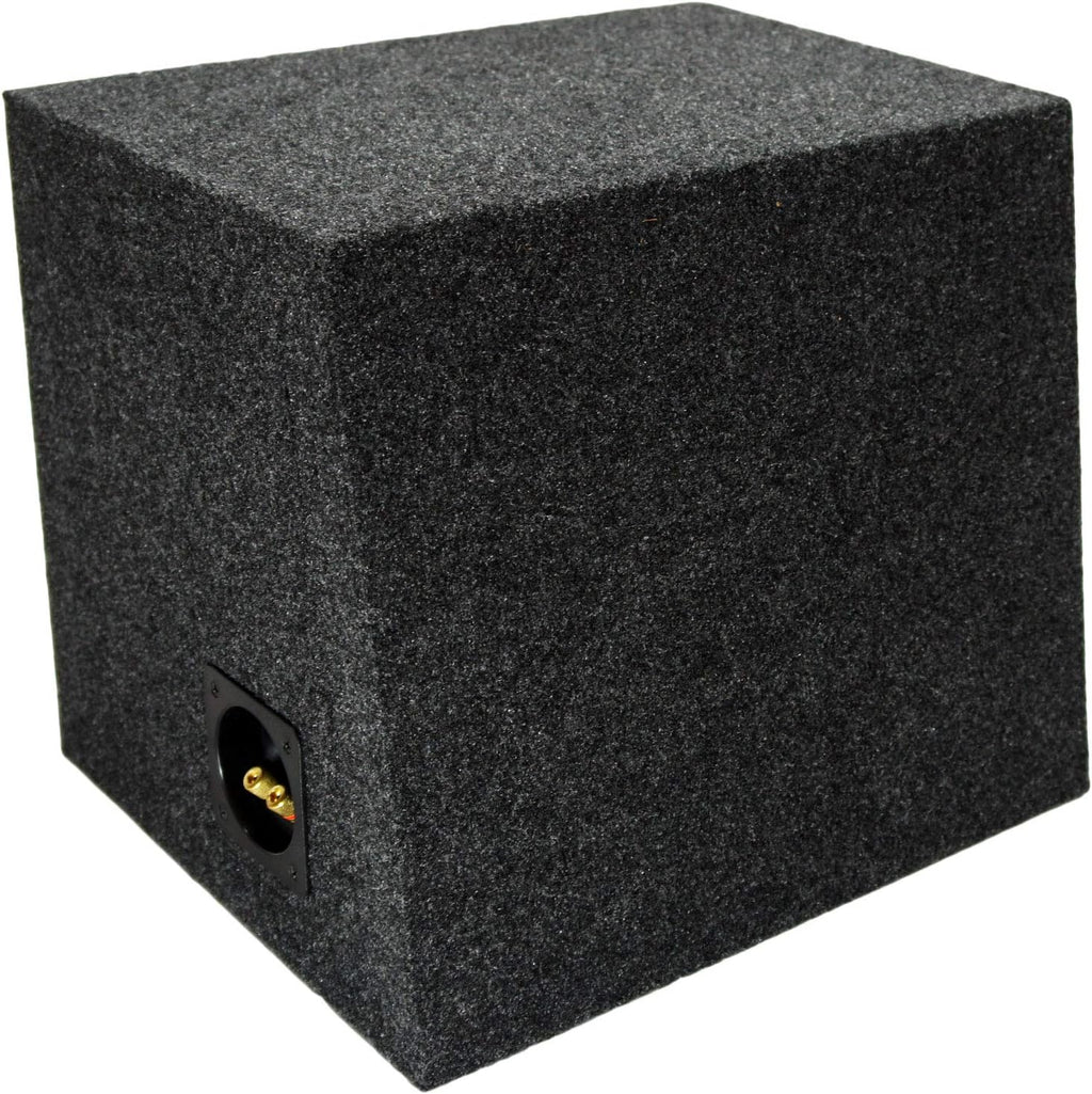 Single 12" Sealed Subwoofer Box Enclosure 5/8" MDF Wood Pack of 2 A173950