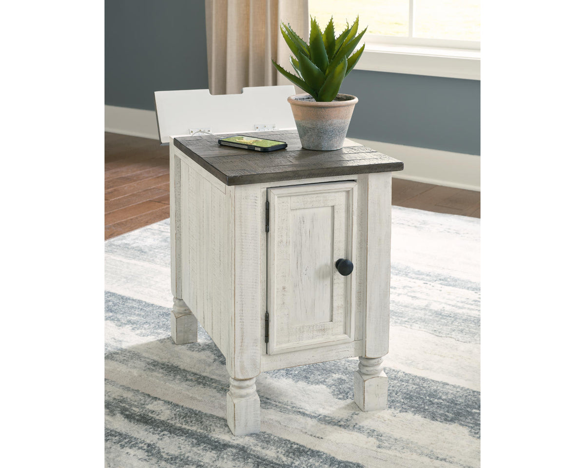 White/Gray Chairside End Table I580