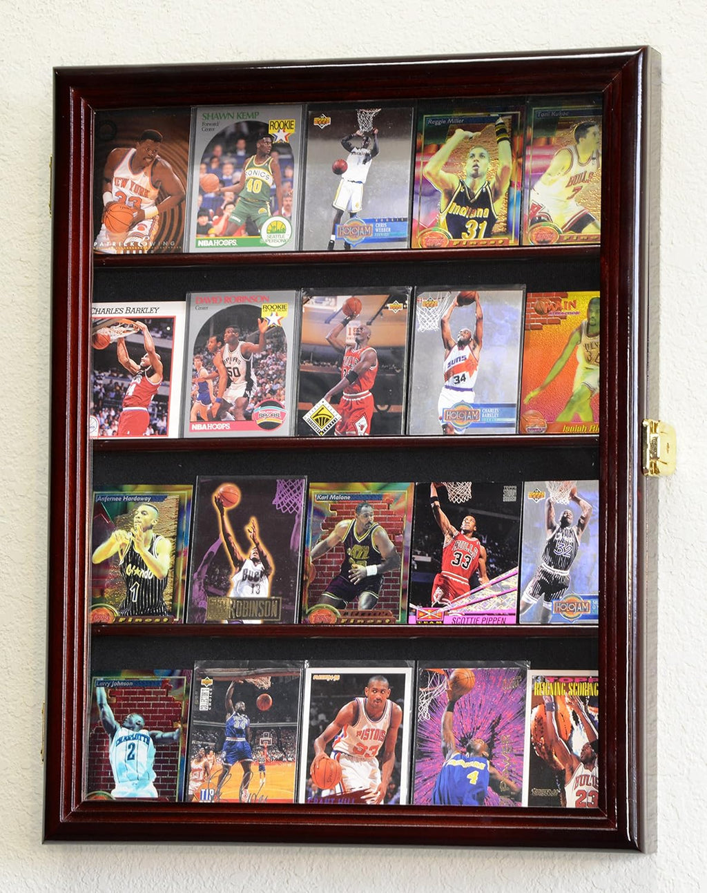 Sport Cards Display Case Cabinet Wall Rack J345498