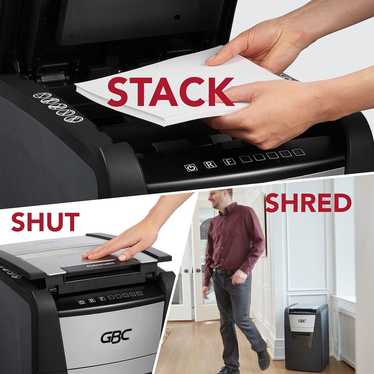 Auto Feed 150 Sheet Capacity Super Cross-Cut Paper Shredder I73904