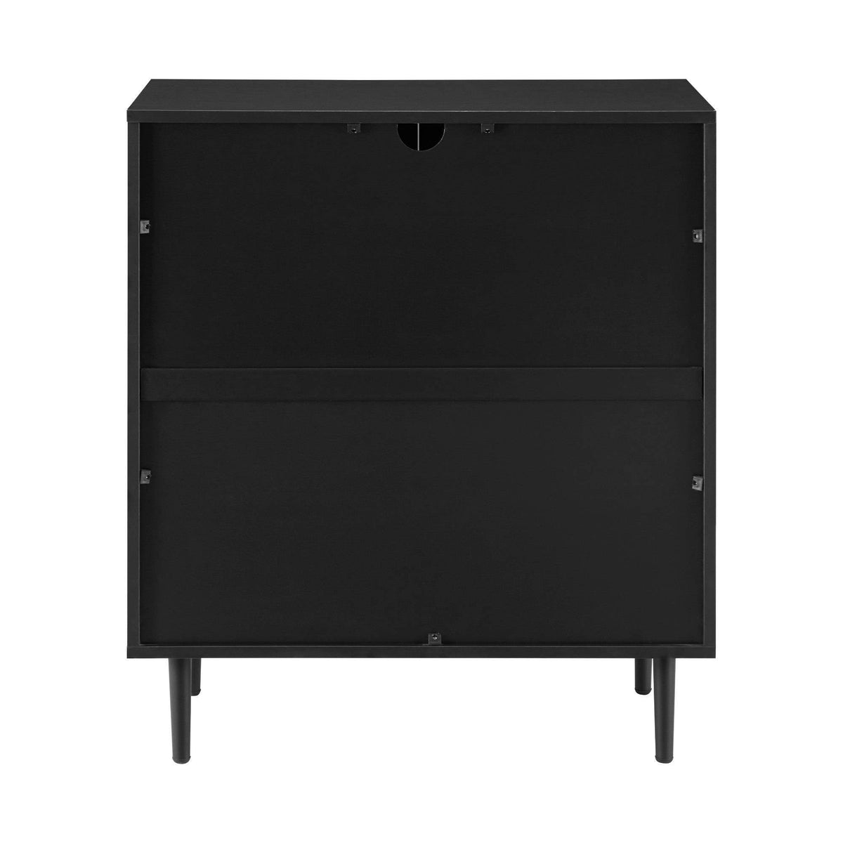 Solid Black Accent Cabinet Q500