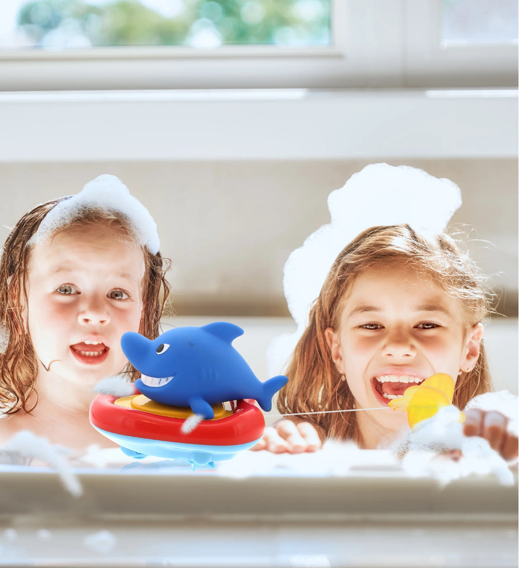 Sea Life Boat Racers Bundle Set of 4 Bath Toy M78091