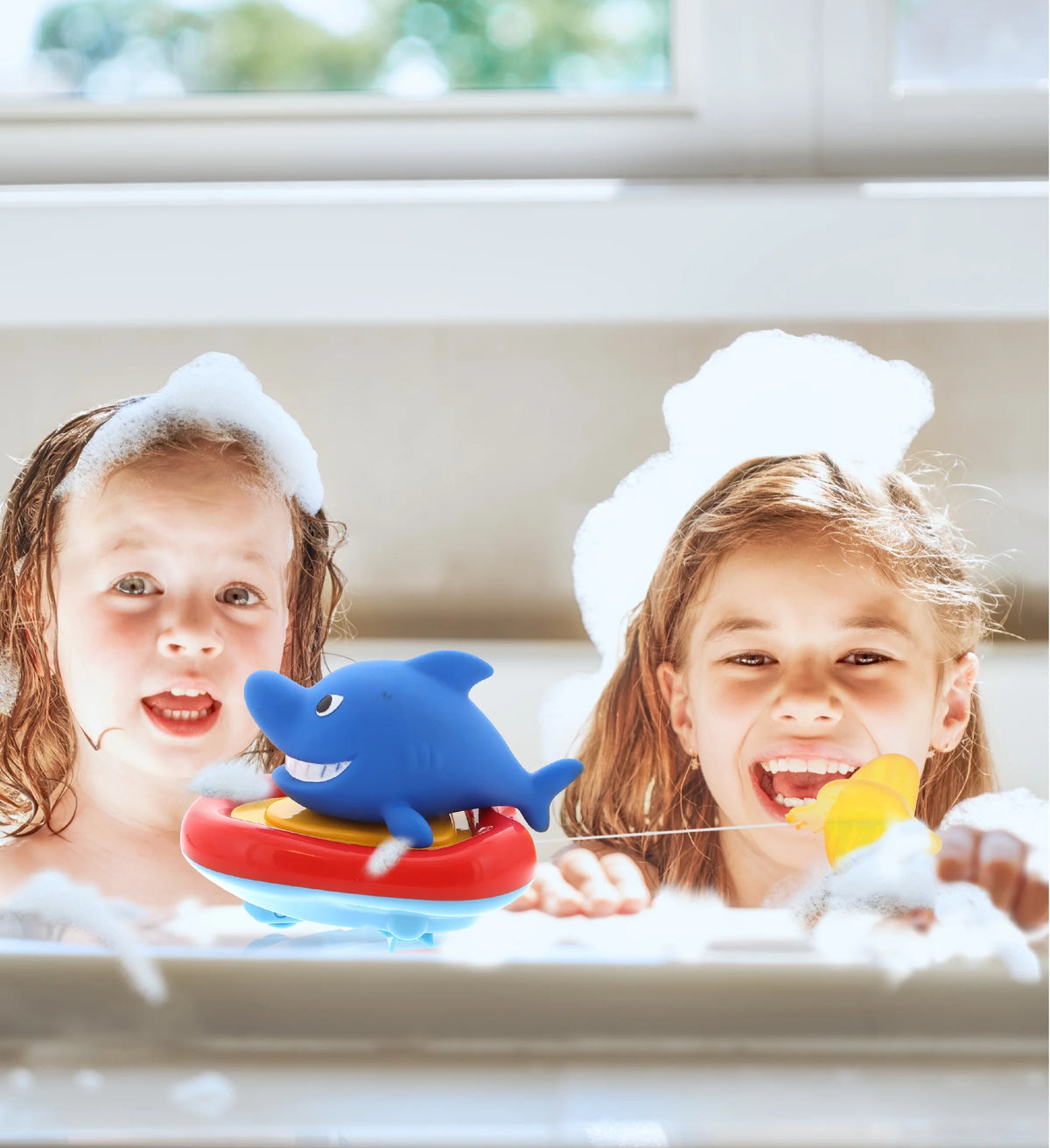 Sea Life Boat Racers Bundle Set of 4 Bath Toy M78091