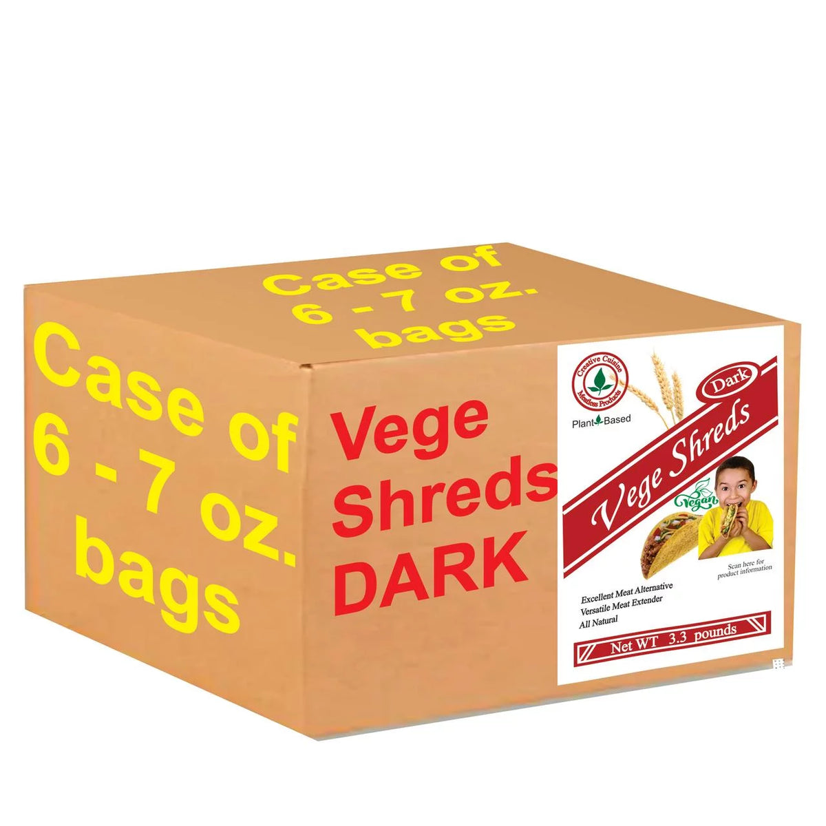 Shredded Dark Veggie Meat 6-7 oz C5460