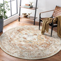 6Ft Washable Round Non-Slip Area Rug K1257