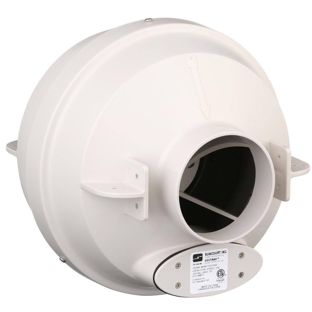 4 in. Radon Mitigation Fan Kit with Couplers and Air Pressure Indicator Q4464