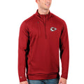 Men's Red Quarter-Zip Pullover Jacket L300522