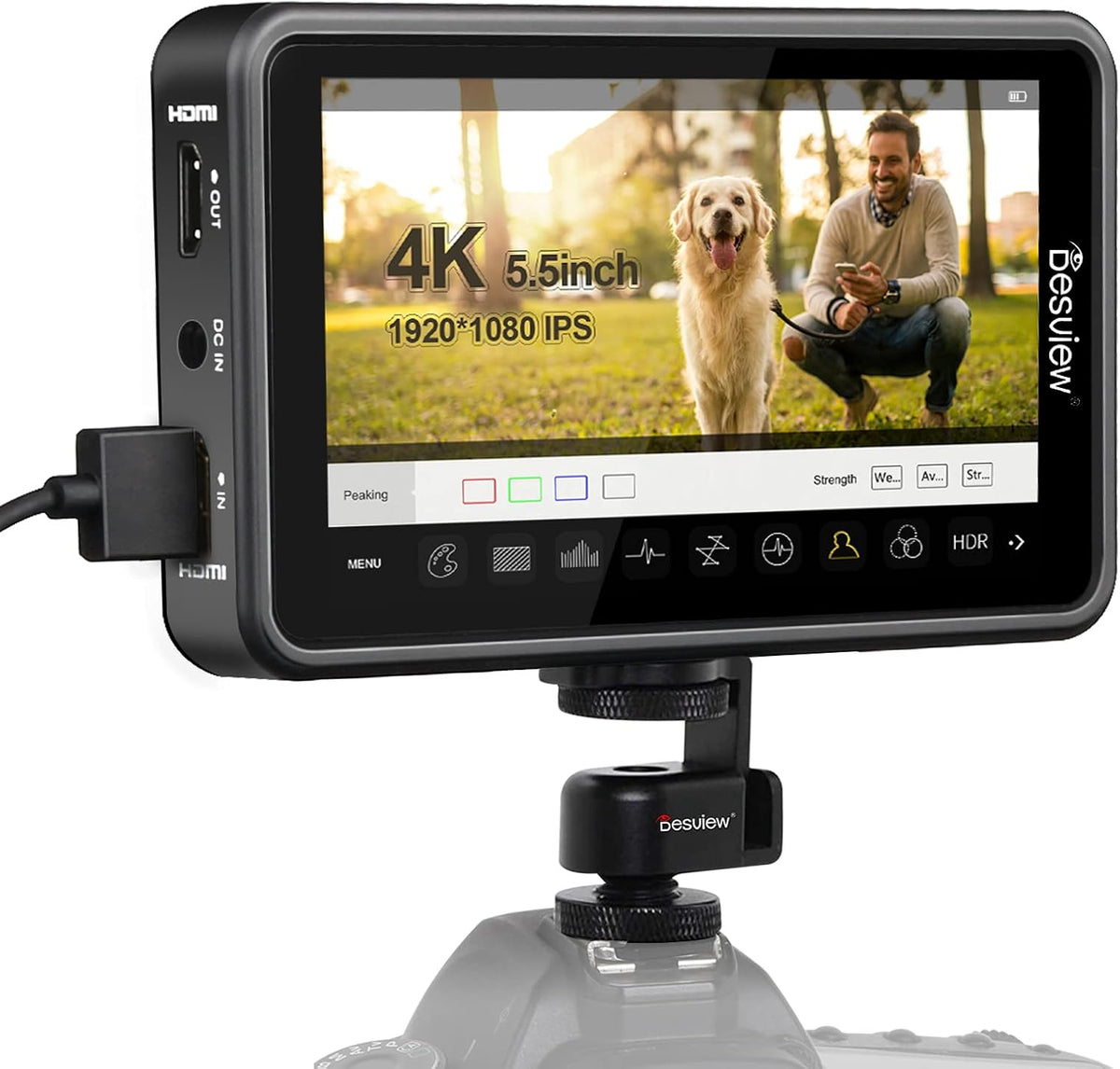 5.5 inch Touch Screen Camera Monitor with HDR E937604