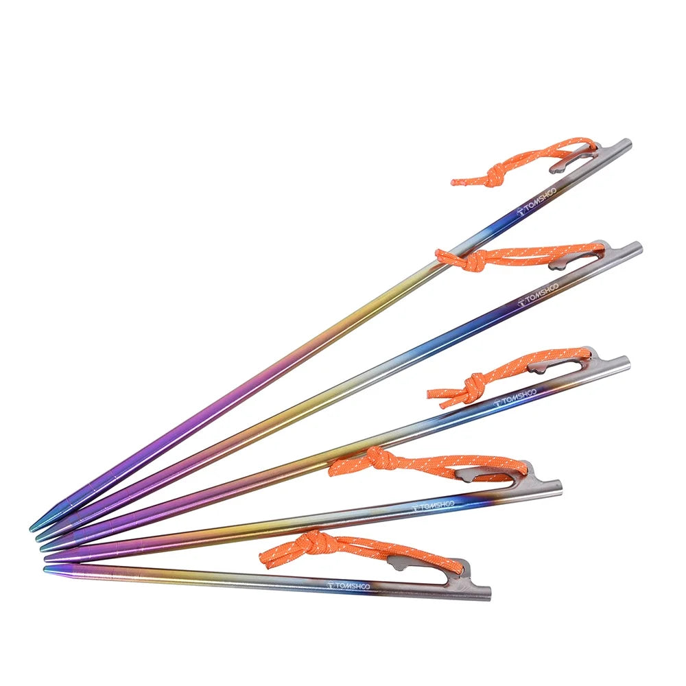 Alloy Ground Nail Tent Nail Camping Canopy Accessories Wind Rope Fixing Nail Extended Ground Plug Nail A34324