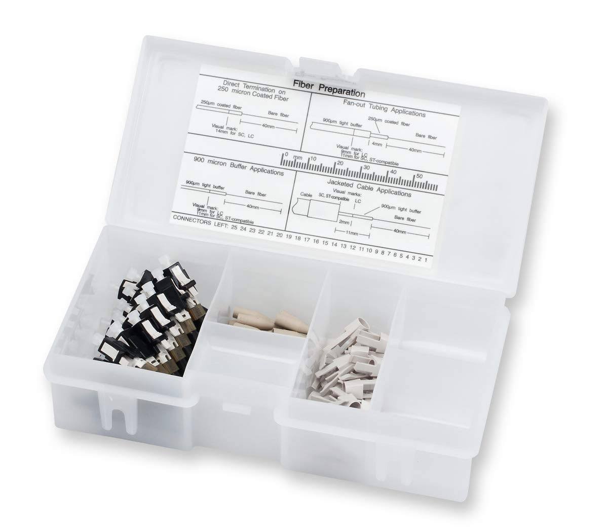 LC OM1 Multimode Fiber Optic Connector Organizer Pack of 25 M80734