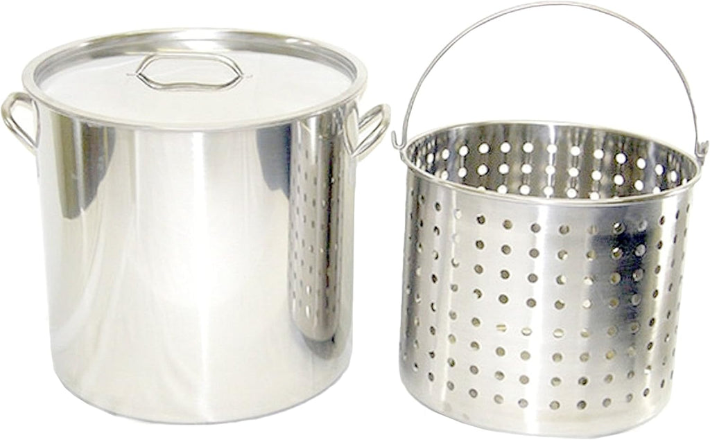 13-Gal 16" Stainless Steel Stock Pot with Lid F371