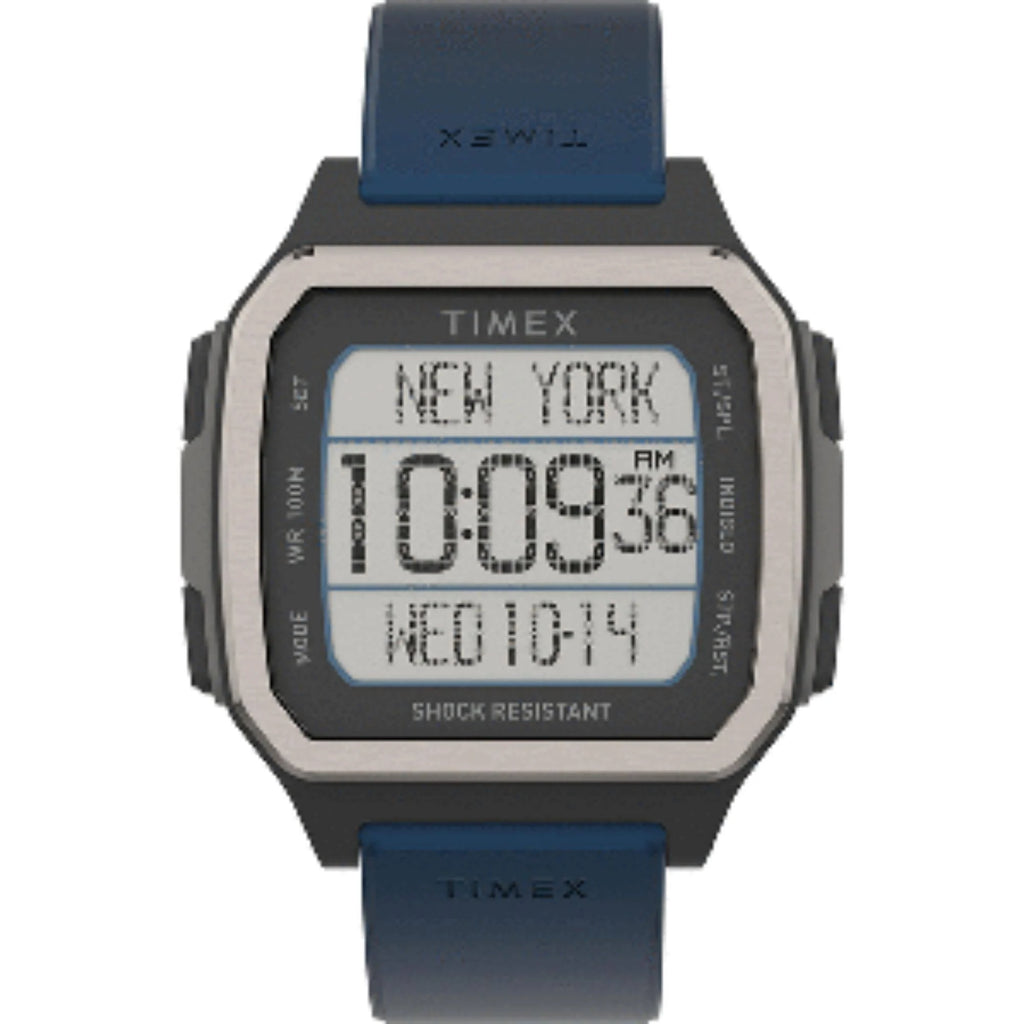 Black Case Watch with Blue Strap Y78308