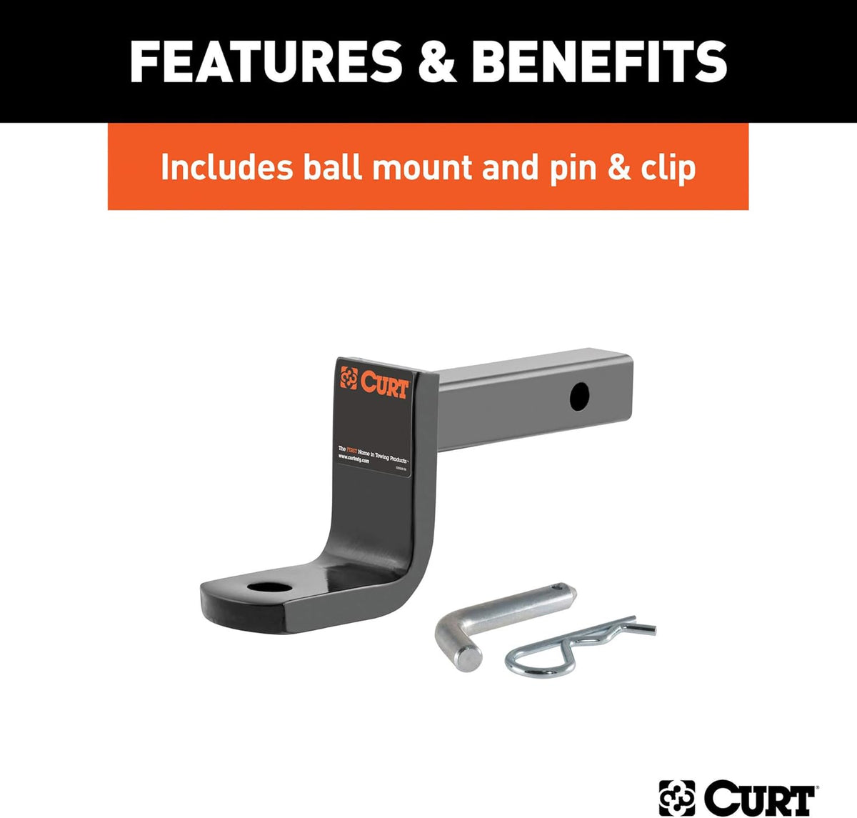 Class 1 Trailer Hitch with Ball Mount, 1-1/4-In Receiver U5909