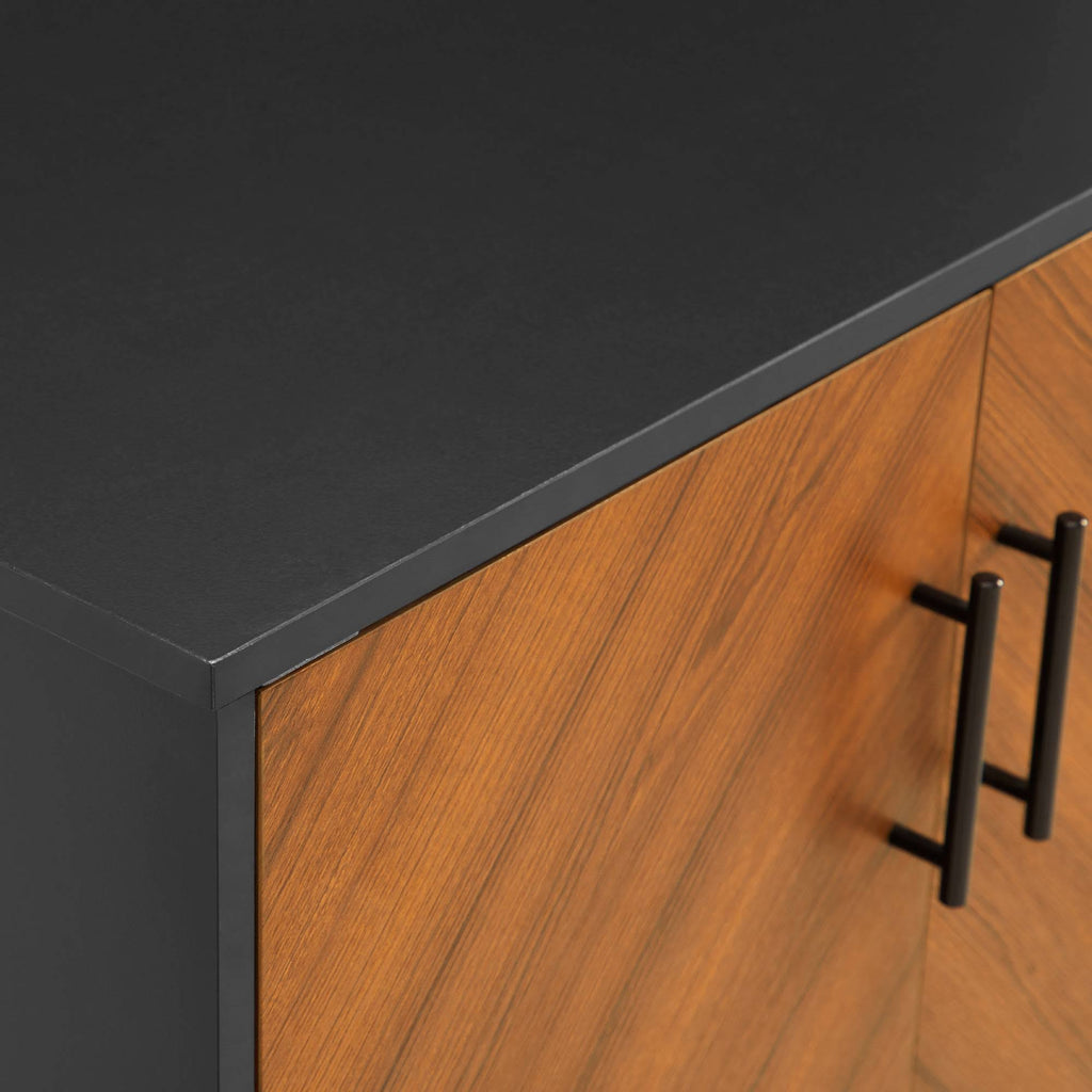 Solid Black Accent Cabinet Q500