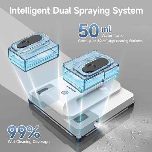 Window Cleaning Robot with Dual Water Spray J13458