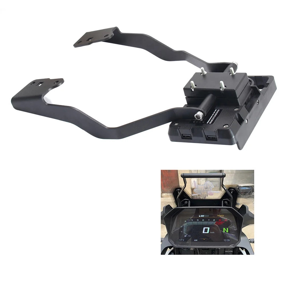 Motorcycle Navigation Bracket Mobile Phone Holder Charging Bracket R904