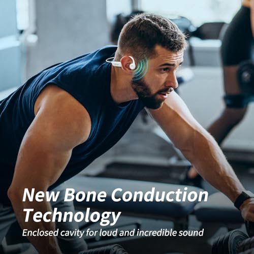 Bone Conduction Open Ear Headphones with Mic IPX6 Waterproof H5966