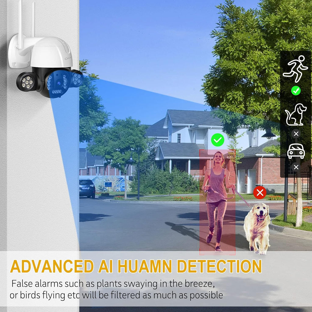 5MP Wireless PTZ Security Camera Outdoor with 64GB SD Card B96202