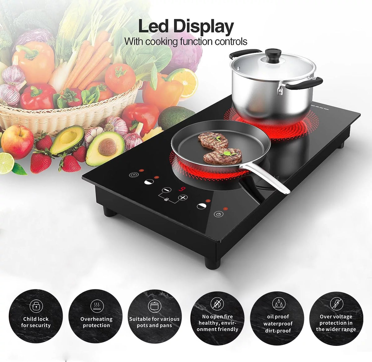 2 Burner Electric Cooktop H115061