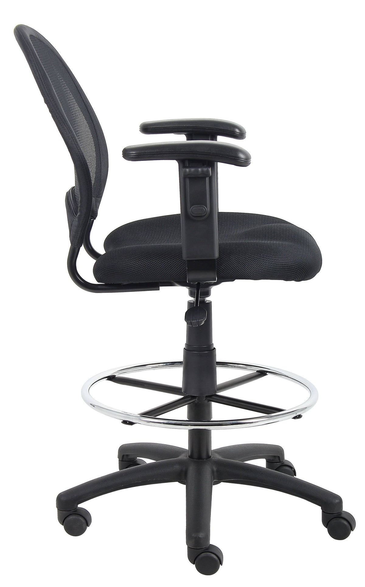 Mesh Drafting Stool with Adjustable Arms F2355