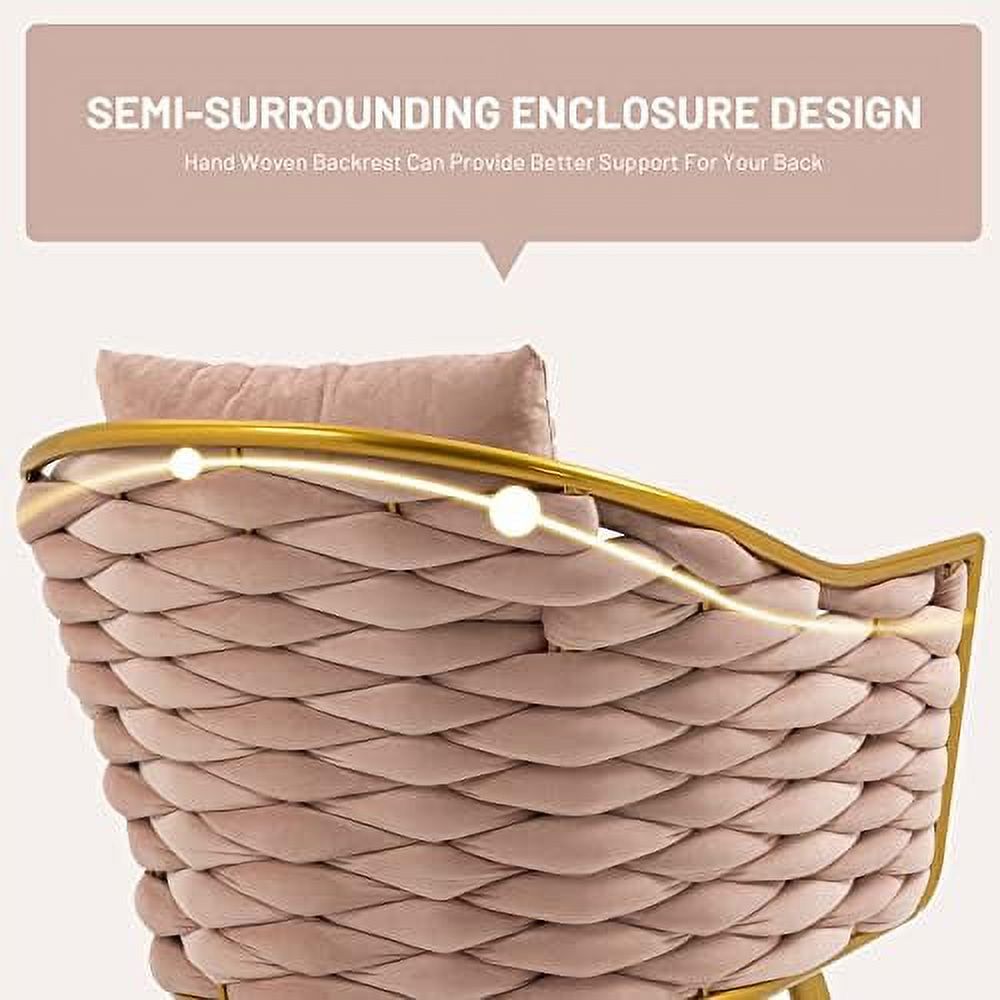 Navy Velvet Accent Chair with Pillow V33655