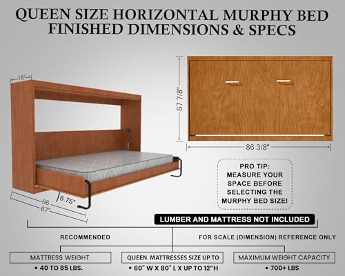 Queen Size Murphy Bed Hardware Kit Z552