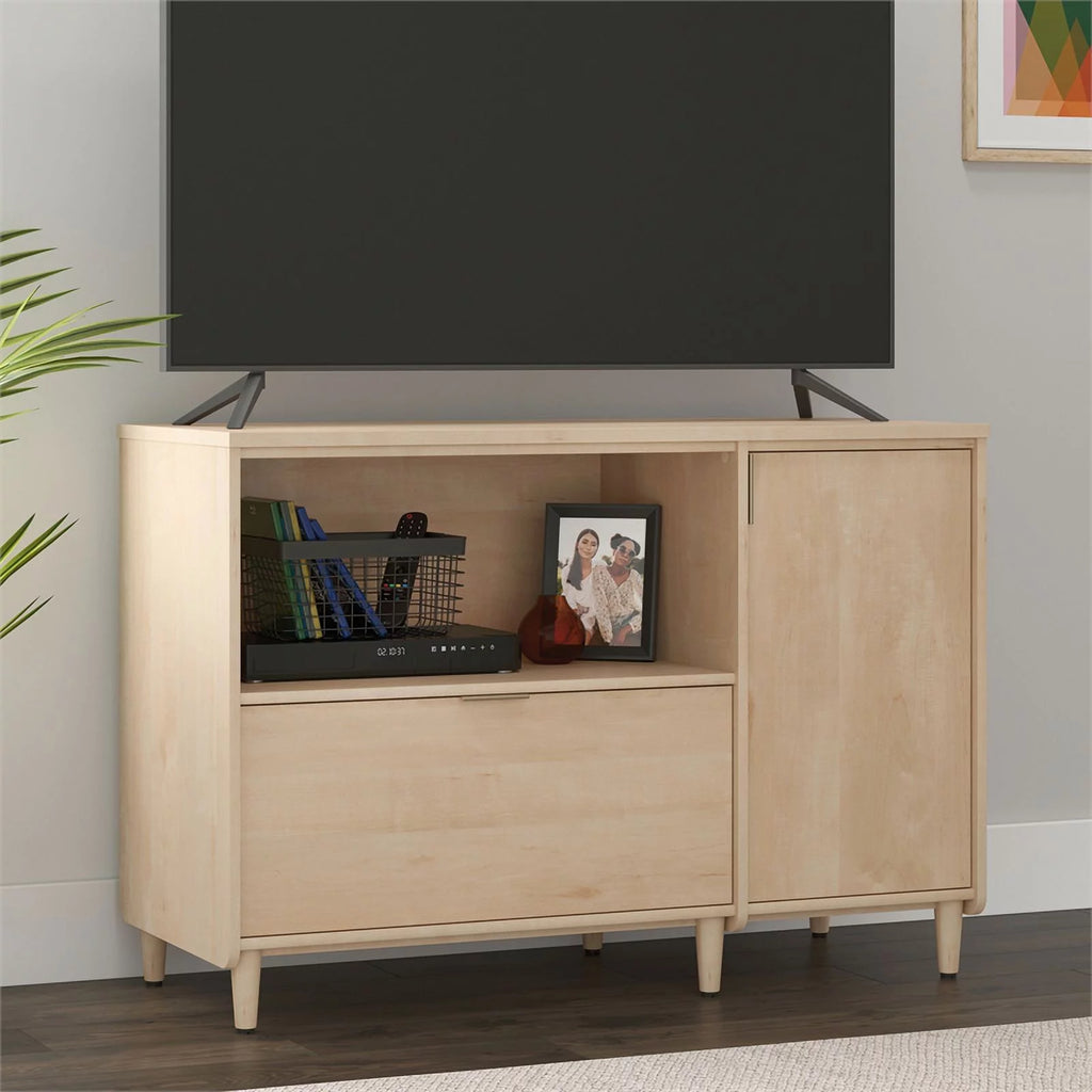 Engineered Wood Credenza Natural Maple Finish G56518
