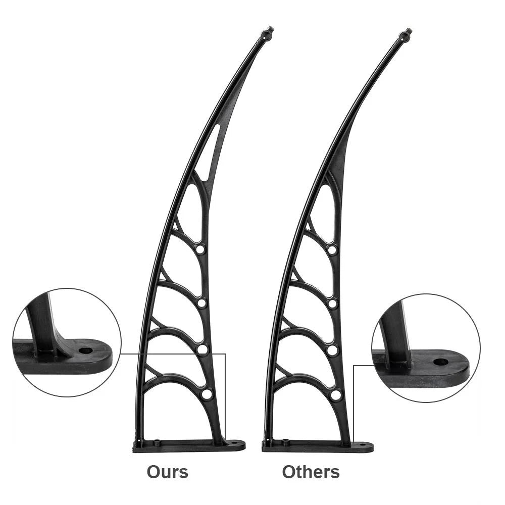 Black Door Window Awning Canopy Patio Cover B28902