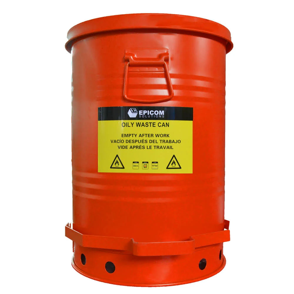 Oily Waste Can 21 Gallon Red Q457000
