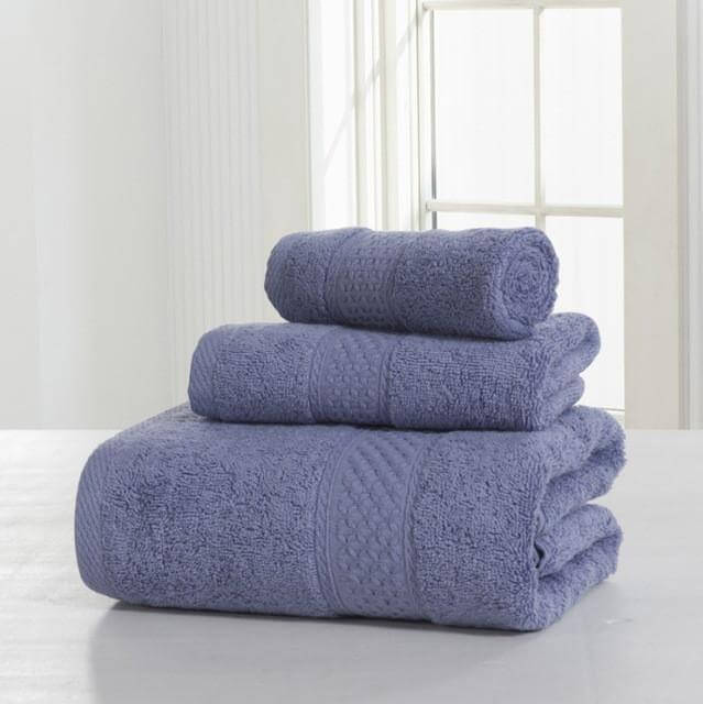 3-Piece 100% Cotton Bath Towel Set L525833