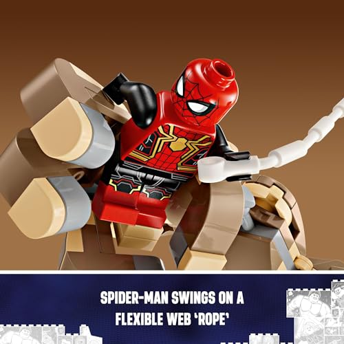 LEGO Marvel Spider-Man vs. Sandman: Final Battle Building Toy Set with Spider-Man Figure M798178