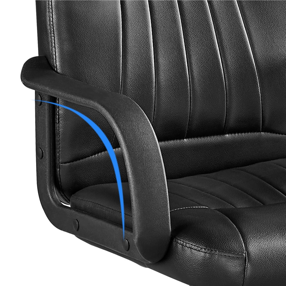 Adjustable Artificial Leather Office Chair with Wheels J173
