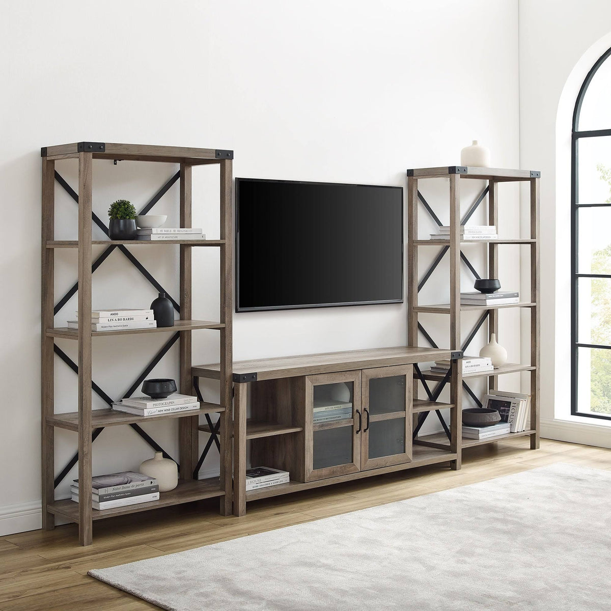 White Oak Entertainment Wall H73221
