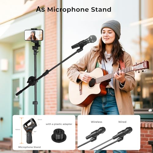 14'' Selfie Ring Light with 62'' Tripod Stand and Phone Holder, Dimmable LED Circle Lighting P16145