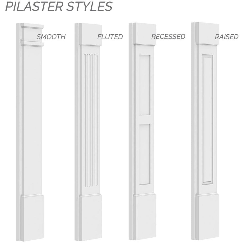 PVC Pilaster with Capital & Base (Pair) T2900