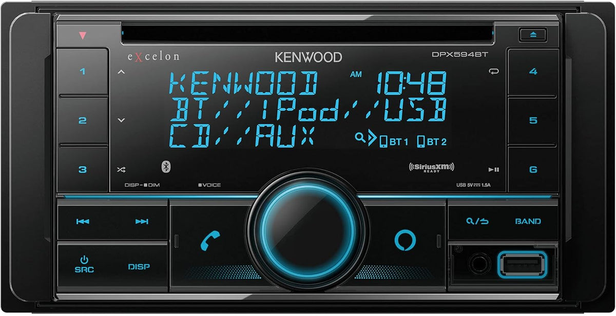Double DIN Bluetooth Car Stereo CD Receiver with Satellite Radio Tuner Kit Z6621