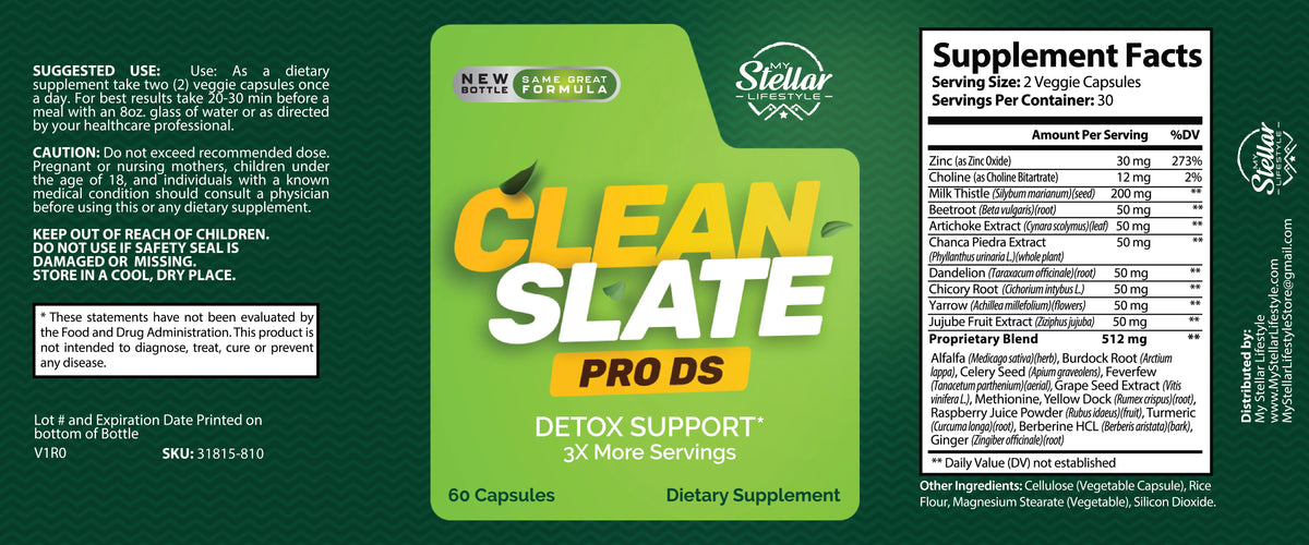 60 Capsules Detox Formula Q90876