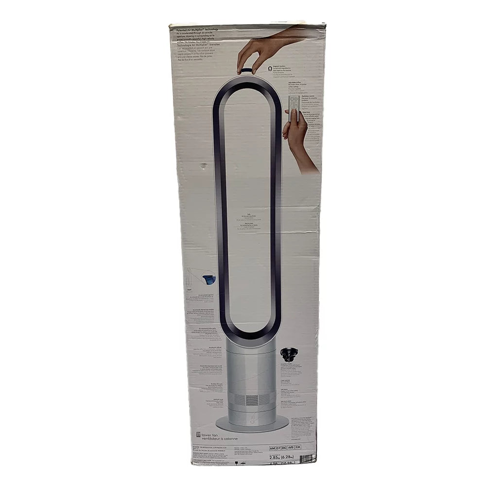 White Silver Tower Fan L758