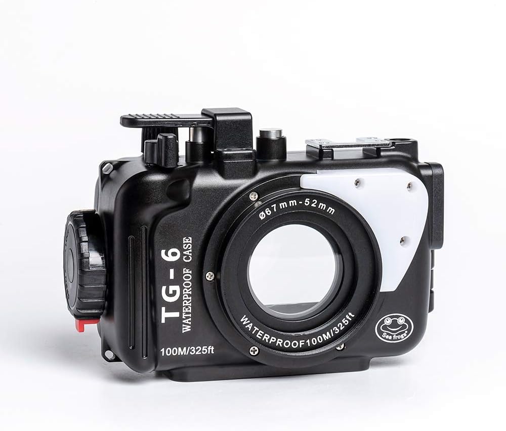 Black Aluminum Underwater Housing for Olympus TG-6 H987
