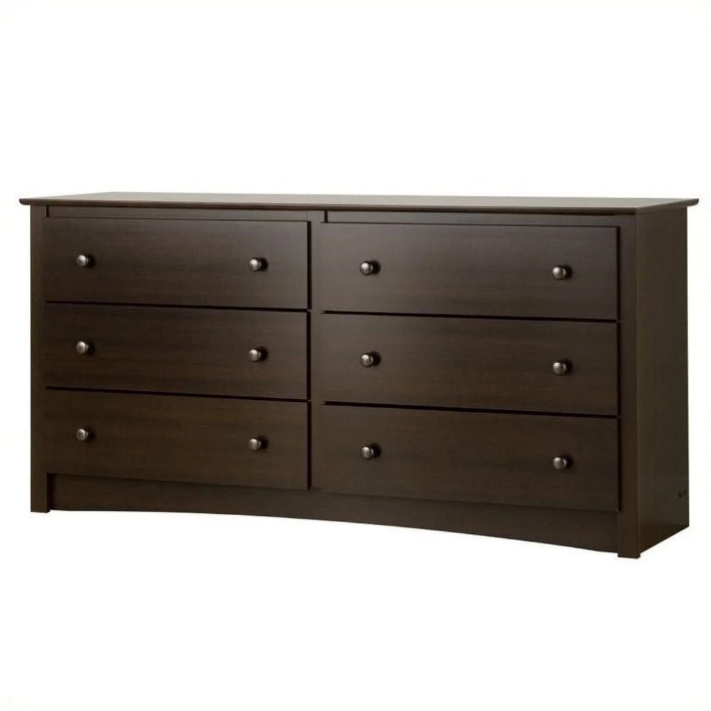 3-Piece Set with 2 Night Tables and 6 Drawer Dresser in Espresso S509716