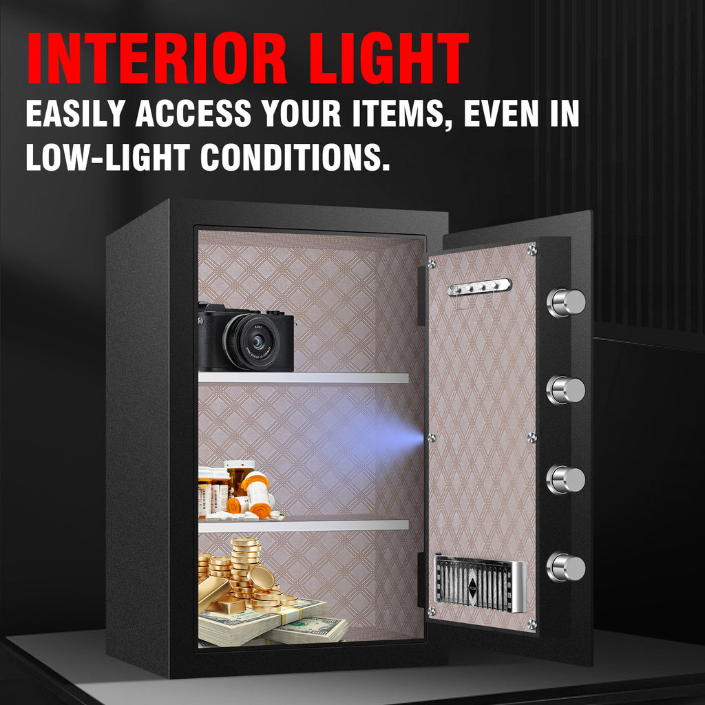 Fireproof Security Safe Box with Keys & Pass Code X251588