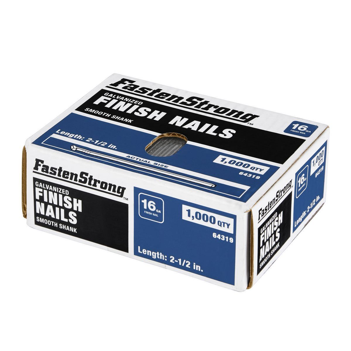 2-1/2 in. 16 GA Galvanized Finish Nails, 1000 Piece G83426